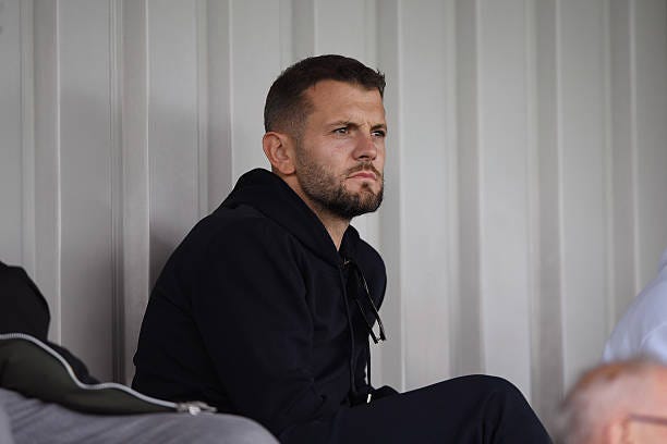 Arsenal legend Jack Wilshere watches Arsenal U21s from the stands