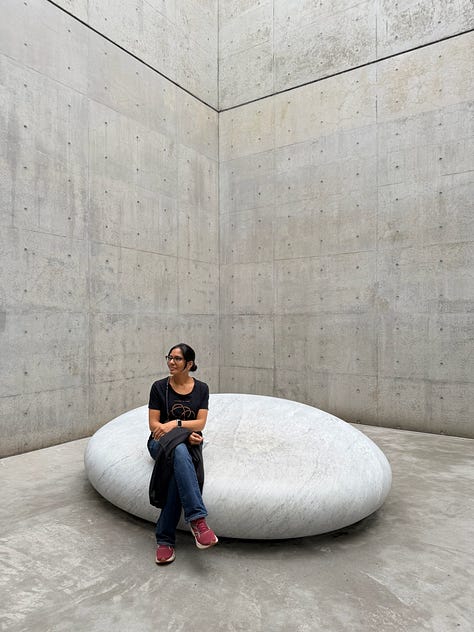 A grid of nine images depicting artworks by various artists, including Bruce Nauman, Jannis Kounellis, John Chamberlain, Yves Klein, Louise Nevelsen, Jenny Holzer, and Kan Yasuda.