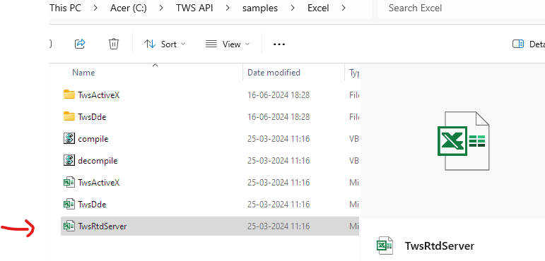 Filter Options Tws Api Setting up TWS API with Excel using RTD - by ITalkTooMuch