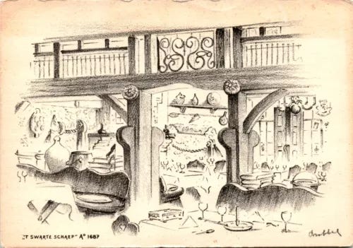 Vintage Postcard: The Black Sheep of Amsterdam - Picture 1 of 2