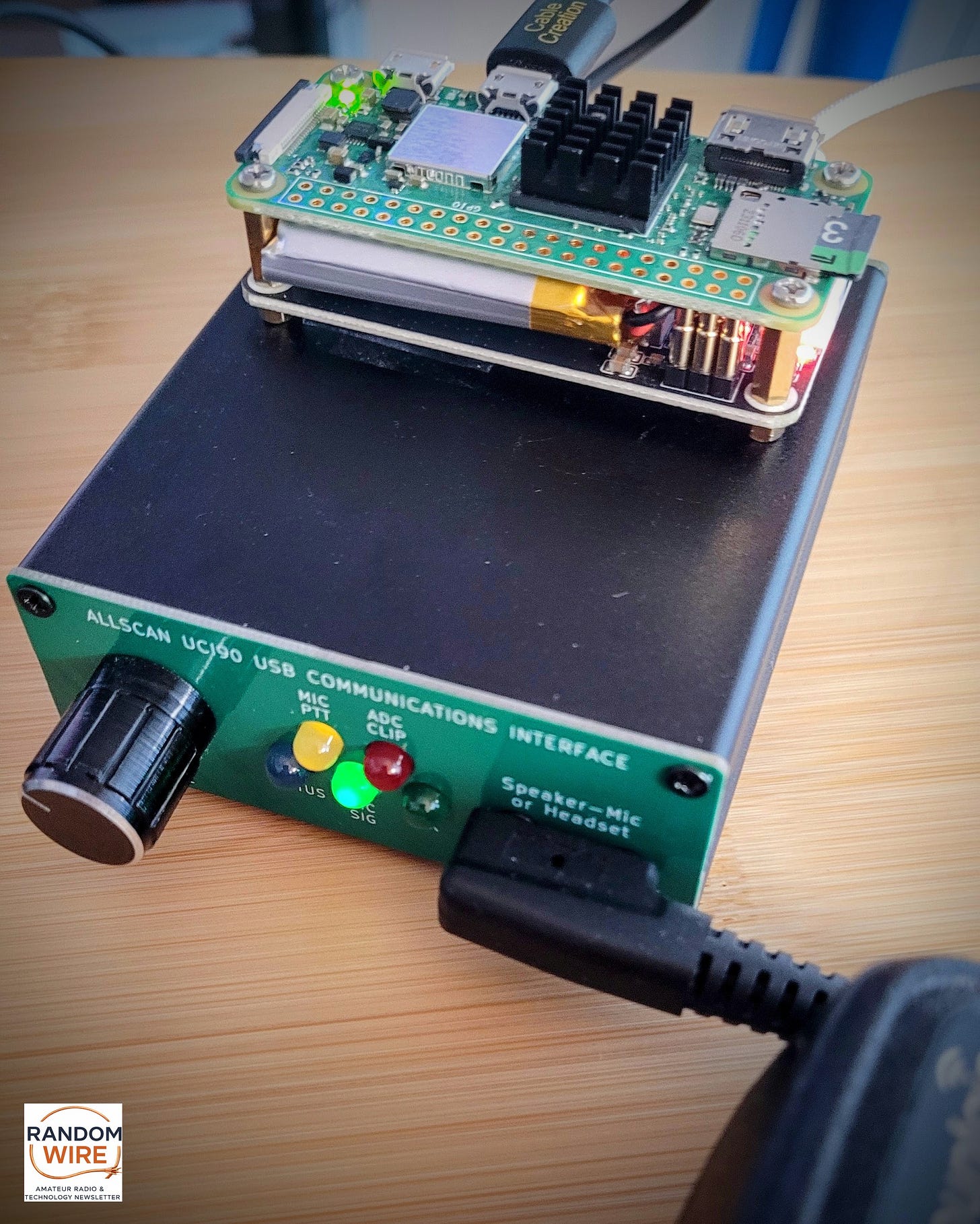 AllStar node 578495 with Raspberry Pi Zero 2 W and UPS Hat