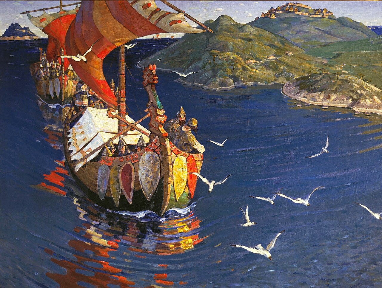 Nicolas Roerich — Visiteurs étrangers (1901)