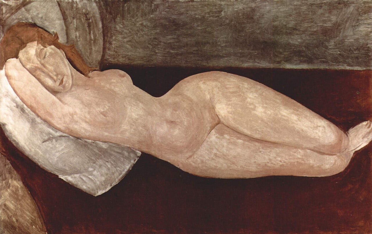 Amedeo Modigliani, Reclining Nude, 1917 Amedeo Modigliani, Reclining Nude, 1917