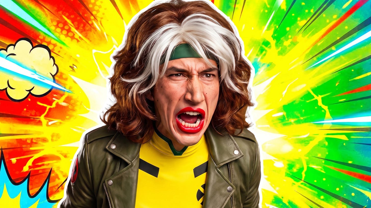 Adam Driver as Rogue. No, that's not who he's playing. (AI assisted) Adam Driver as Rogue. No, that's not who he's playing. (AI assisted)