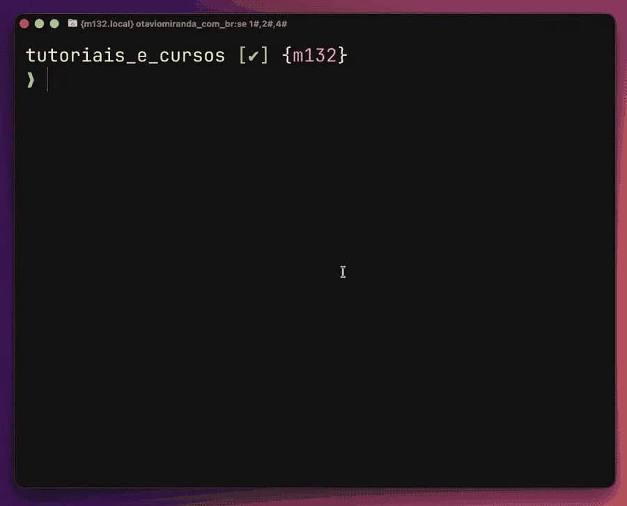 Exemplo de comando em gif Exemplo de comando em gif