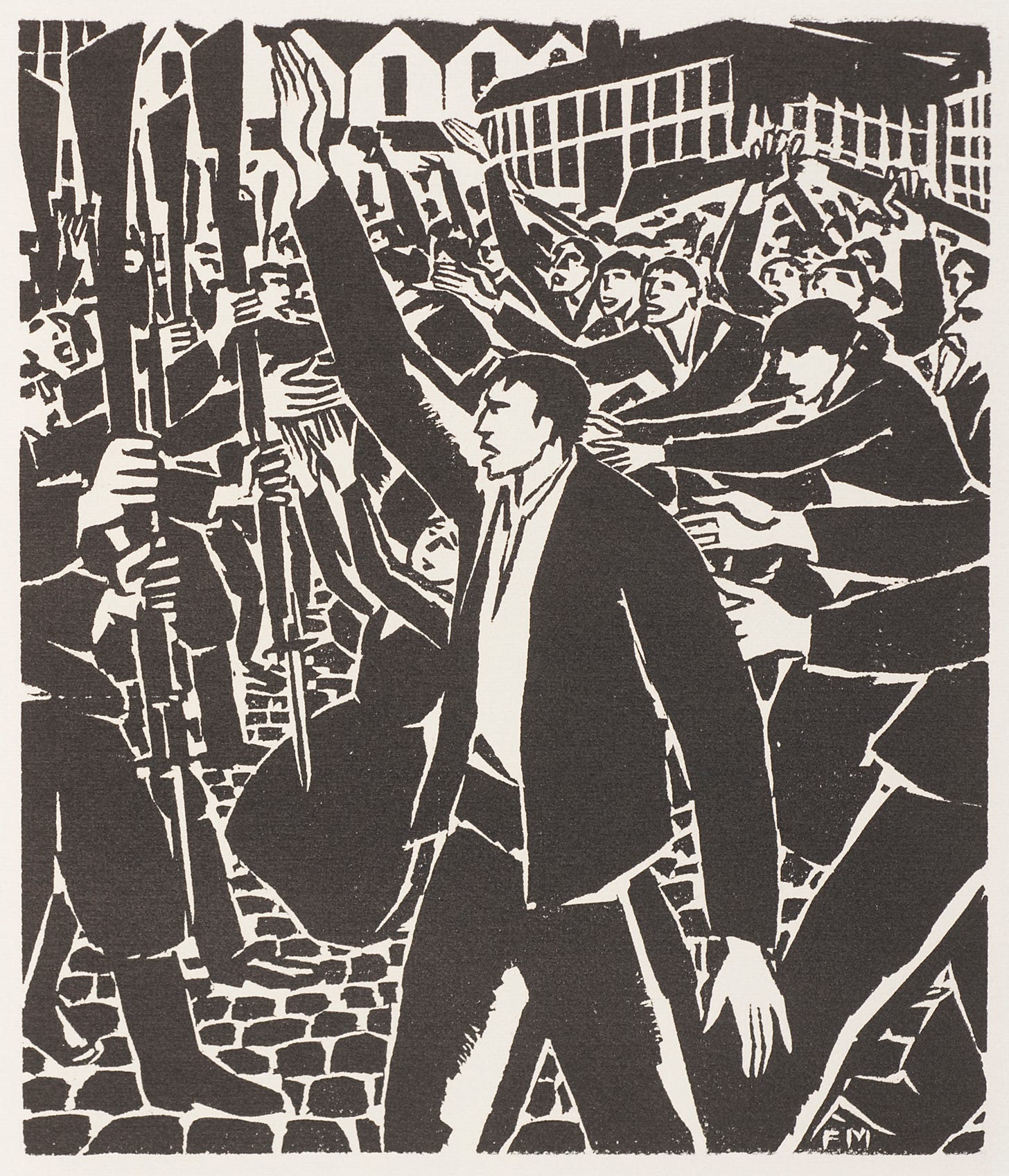 A black and white illustration of a person holding a flag

AI-generated content may be incorrect.