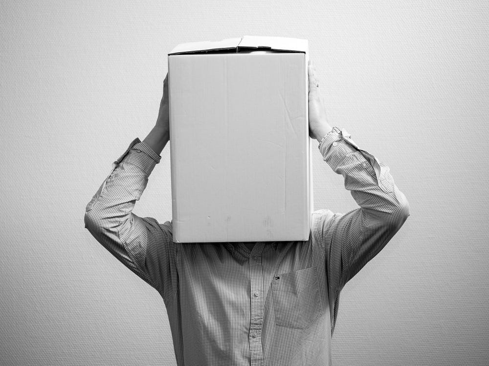 Hiding myself