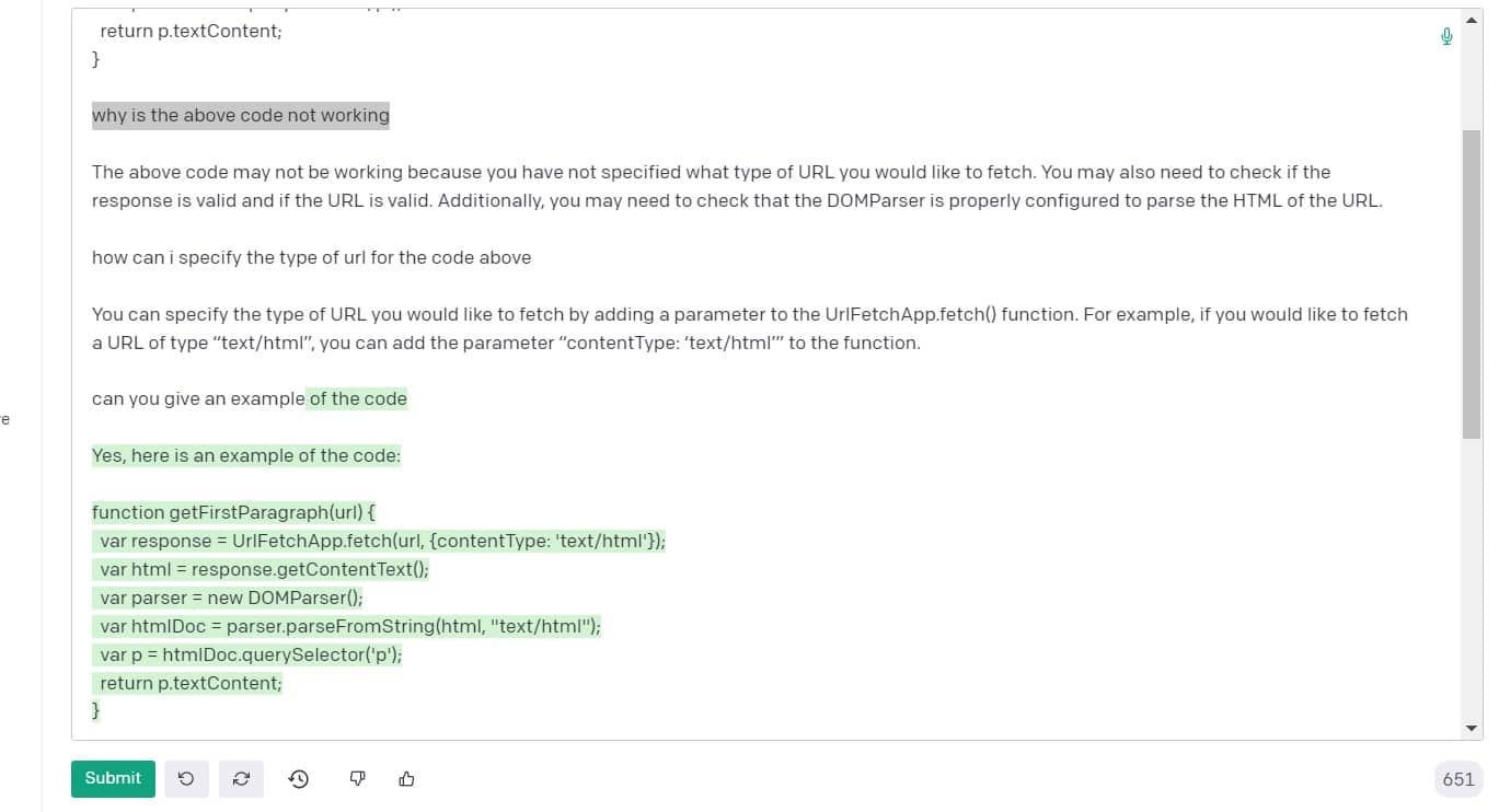 Troubleshooting code with ChatGPT