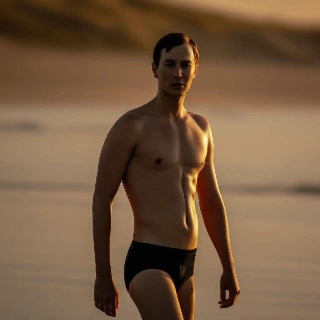 Jared Kushner wearing a speedo