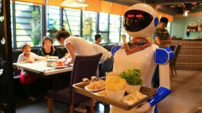Robot 'Dipaksa' Jadi Pelayan Restoran, Inilah Keuntungan dan ... Robot 'Dipaksa' Jadi Pelayan Restoran, Inilah Keuntungan dan ...