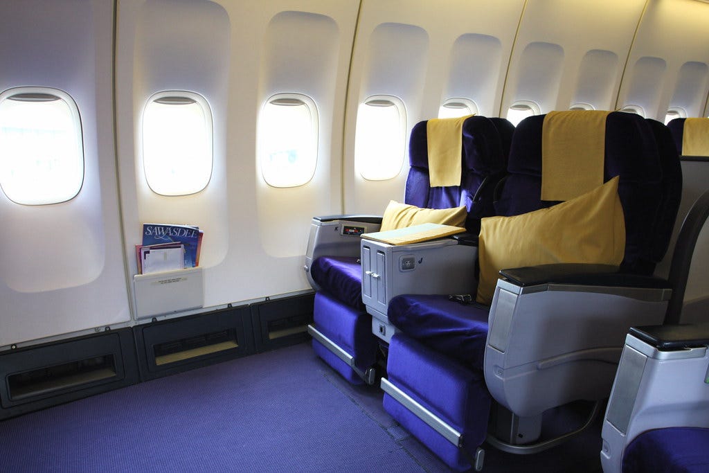Seat classes in aircraft - Business