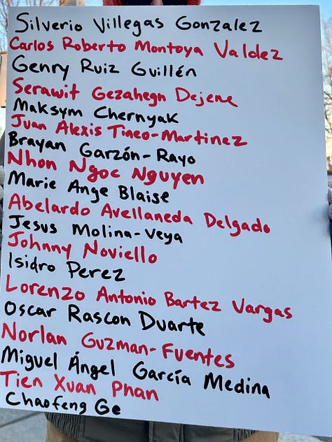 names of those who have been killed by ICE and CPB agents as of Feb. 11, 2026