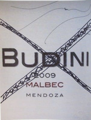 budini X-ed out