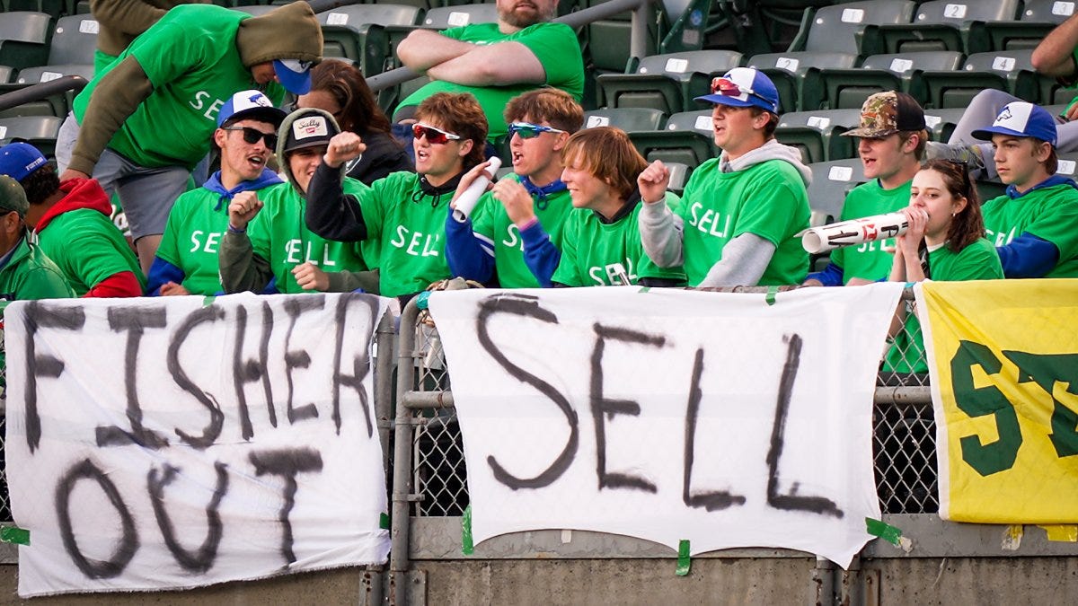 Still Rooting in Oakland: A's Fans Protest Vegas Move, Call for Owner to  Sell the Team
