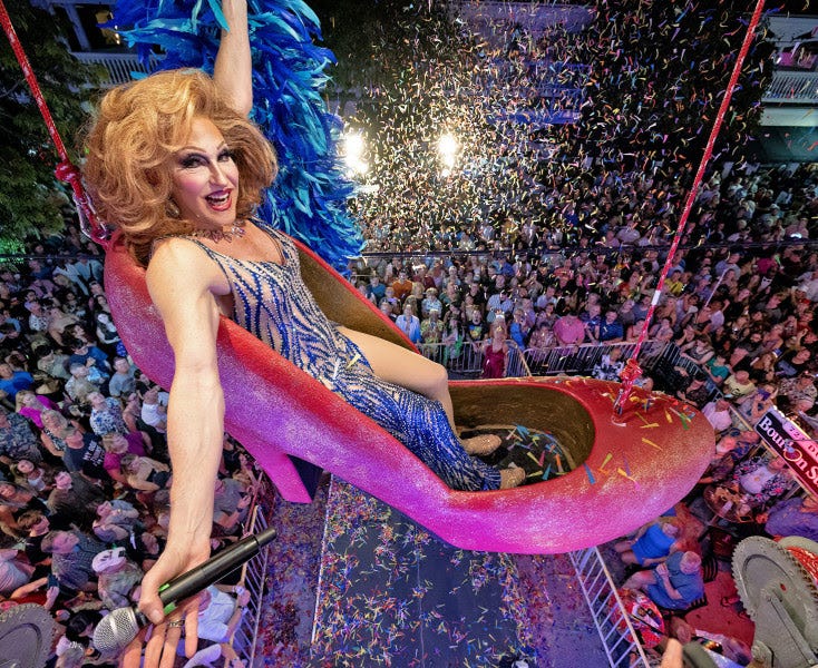 New Year's Eve drops in Key West: the red shoe, a conch shell and a ...