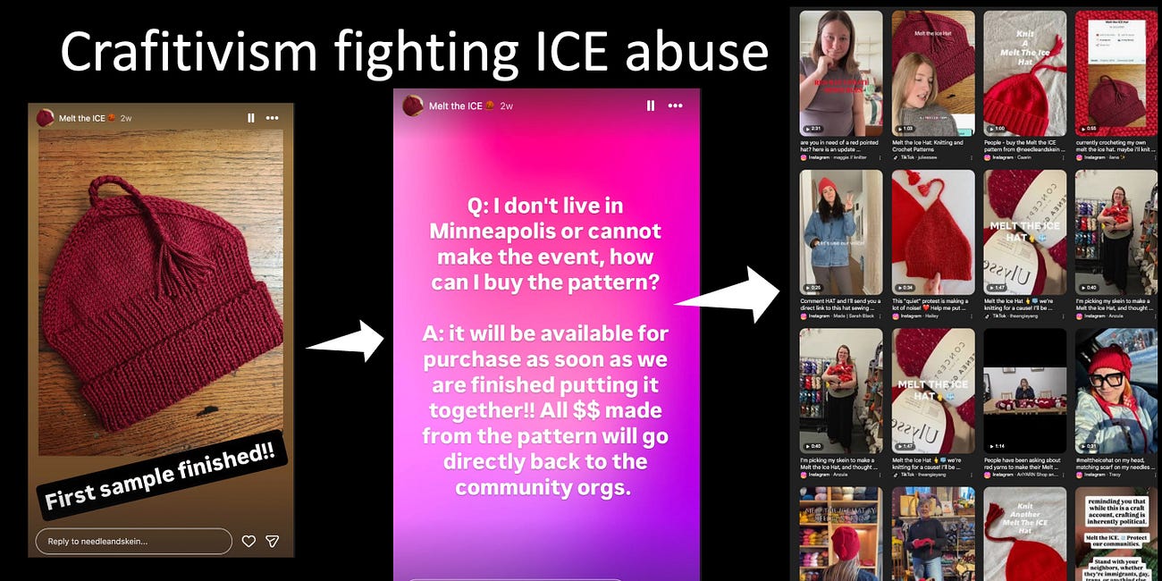 "Craftivism" as a Path to Action - from Beating AIDS to Climate Awareness to Melting ICE