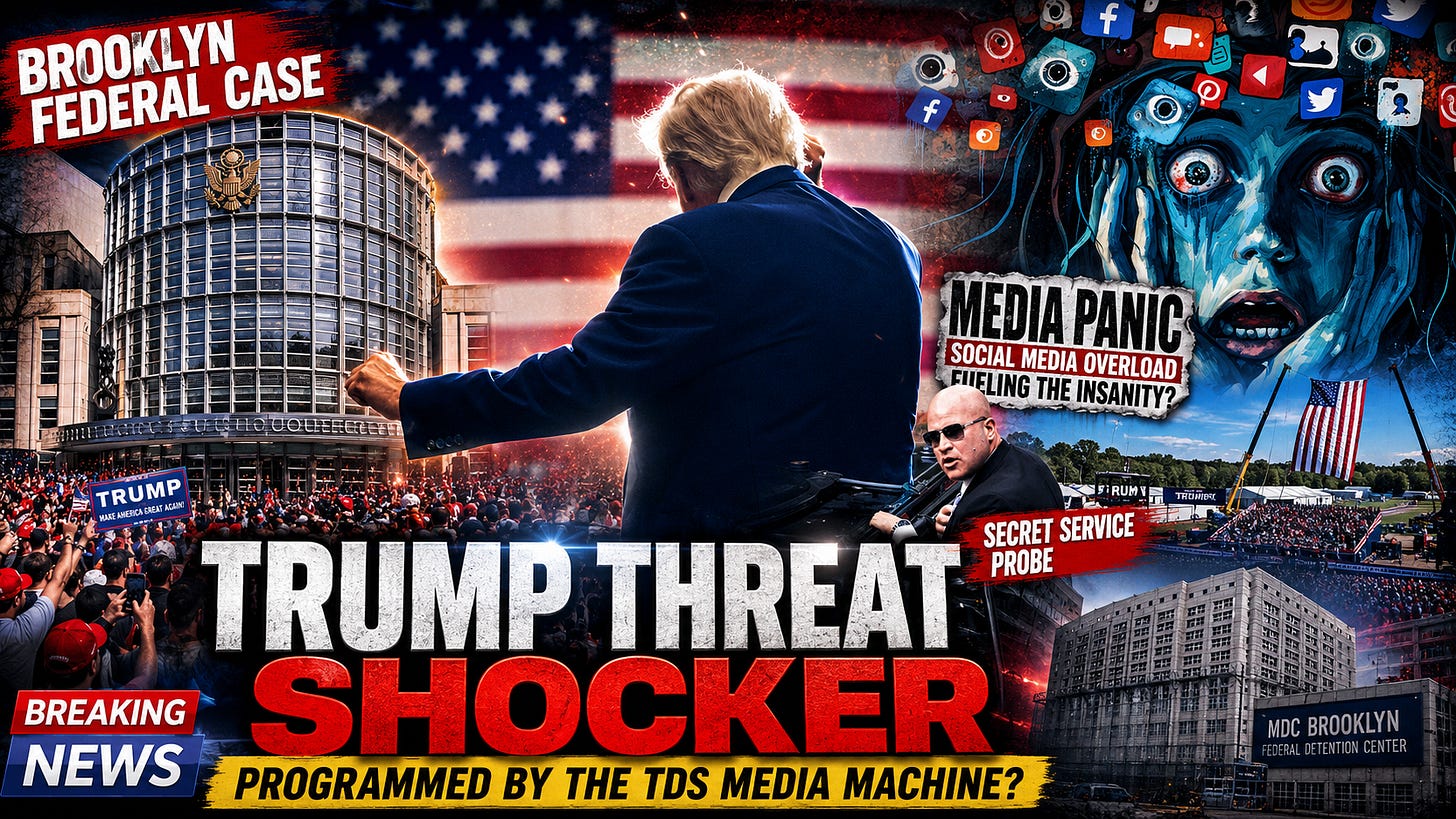 Trump Death Threat Shocker: Brooklyn case raises explosive question - Did years of TDS media programming help push political violence?