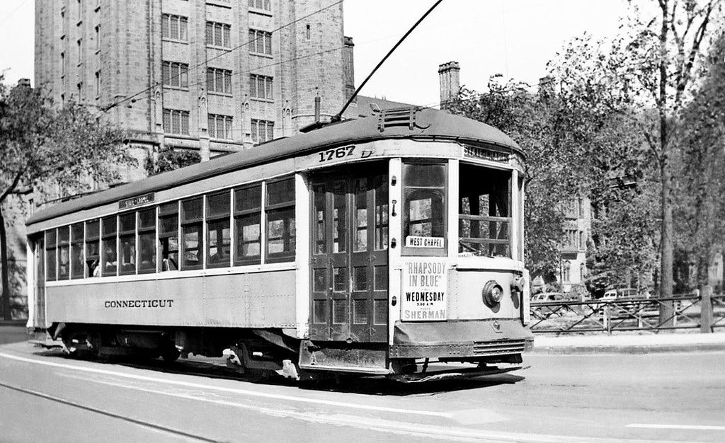 Tranvia en New Haven Tranvia en New Haven