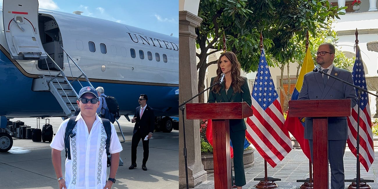 Traveling To South America With DHS Sec. Noem To Capitalize On Securing Our Borders