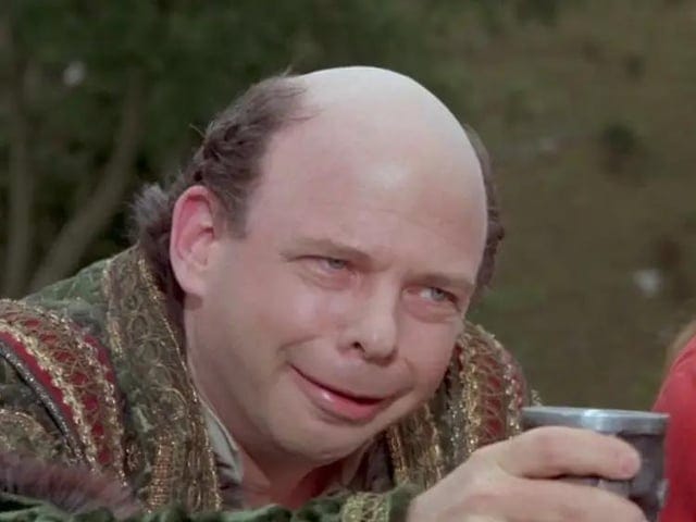 In The Princess Bride (1987), the character Vizzini keeps using the word 'Inconceivable'. This was likely a mistake, because I don't know what it means, but based on context clues, the word In The Princess Bride (1987), the character Vizzini keeps using the word 'Inconceivable'. This was likely a mistake, because I don't know what it means, but based on context clues, the word