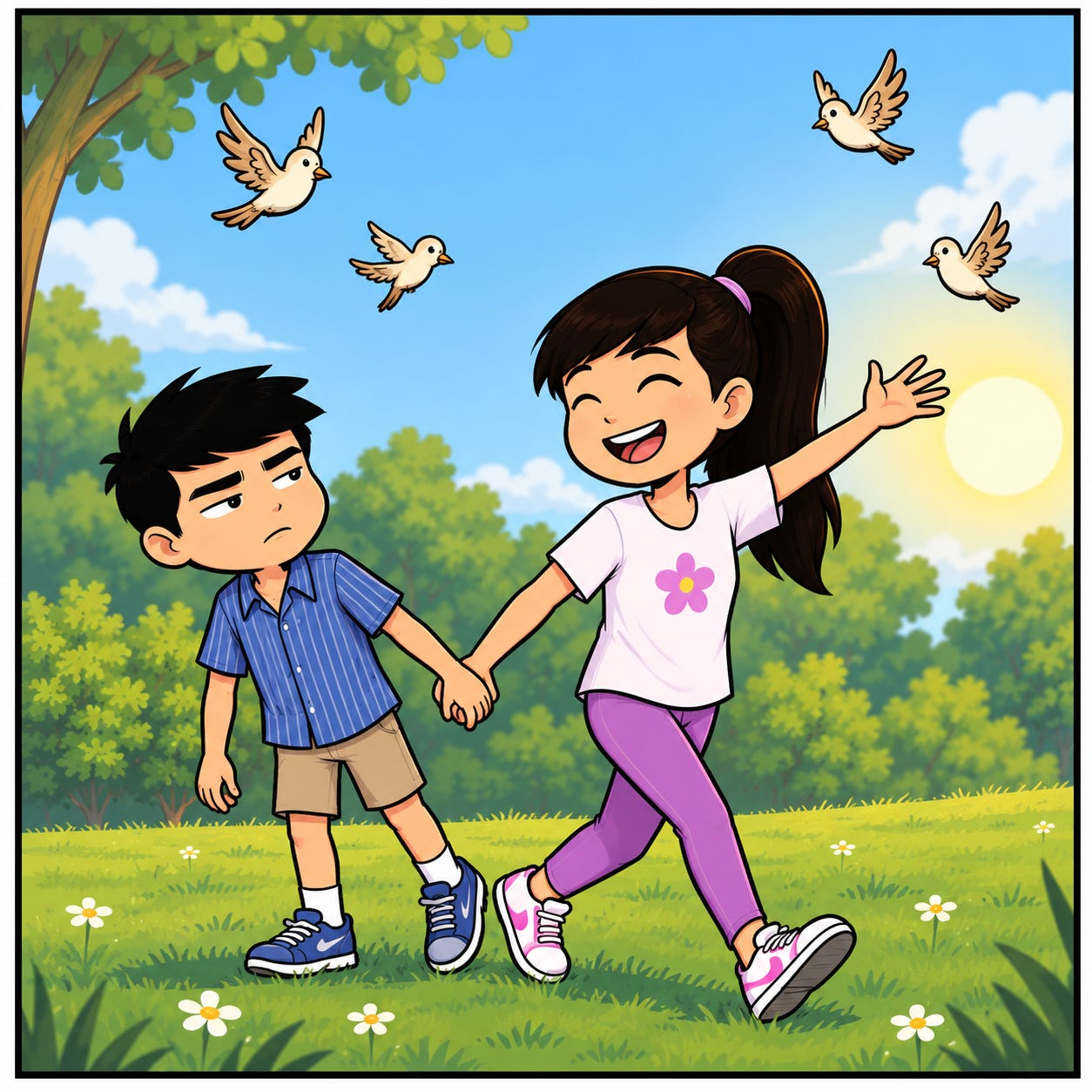 Zara convinces a reluctant Jay to spend some time outside.