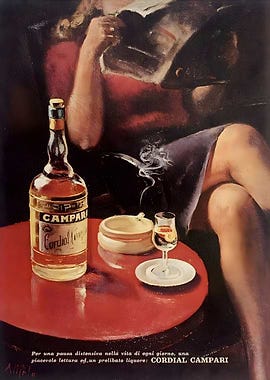 Vinatge Cordial Campari' Poster, picture, metal print, paint by Vintage  Painting | Displate
