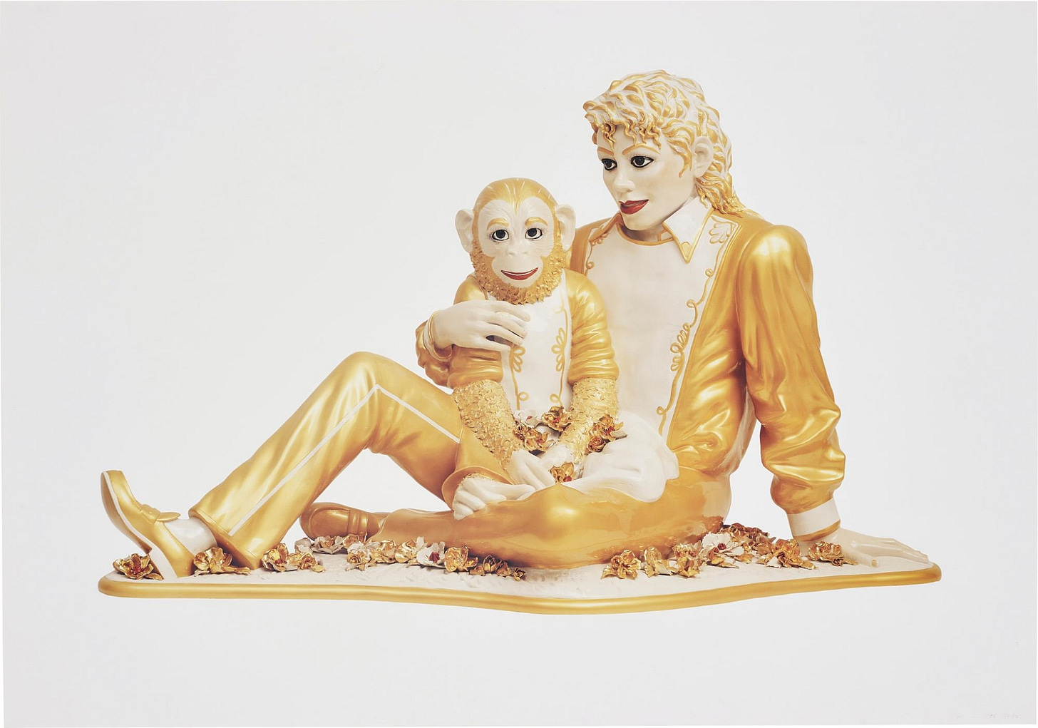 Jeff Koons | Michael Jackson and Bubbles (1995) | MutualArt Jeff Koons | Michael Jackson and Bubbles (1995) | MutualArt