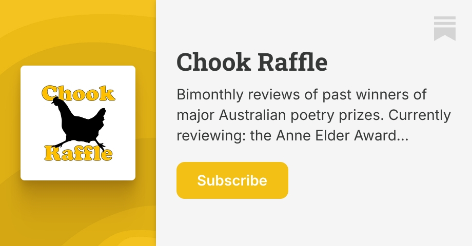 Chock Raffle Aria by Sarah Holland-Batt | Anne Elder Award Winner 2008