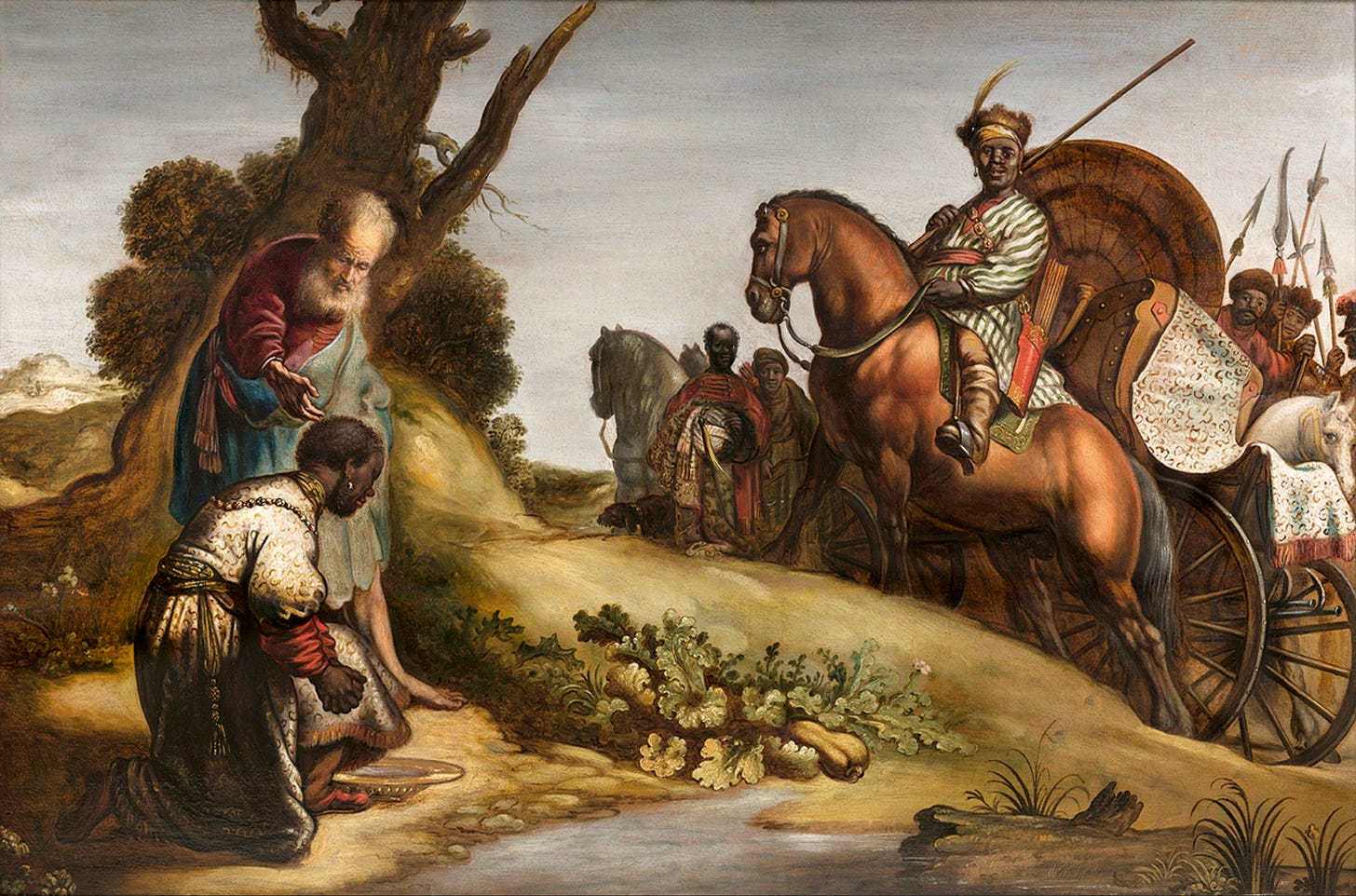 The Baptism of the Eunuch - 1630 - Rembrandt van Rijn