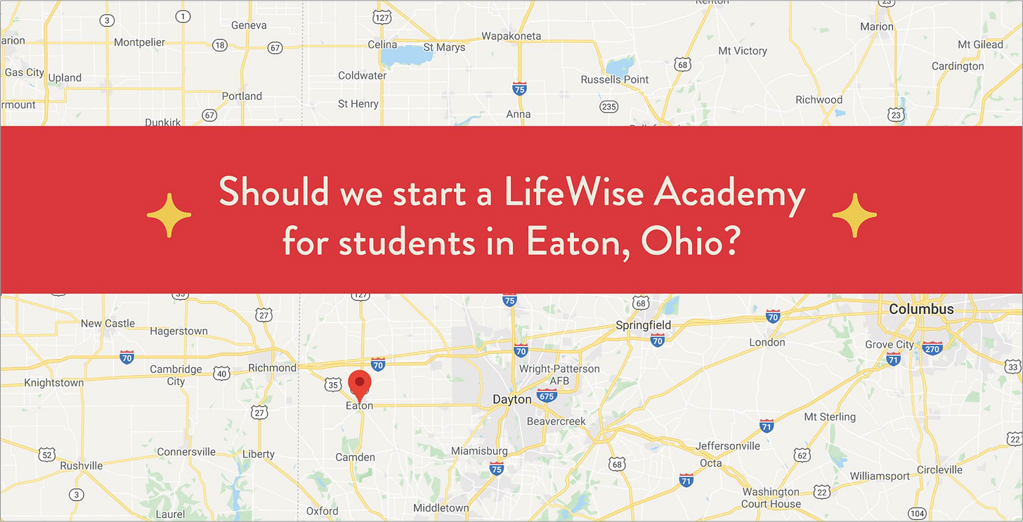LifeWise Academy Eaton program in Eaton, Ohio.