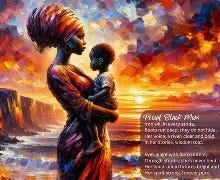 Image result for Picture of a Black Mother and Child Standing Strong