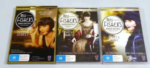 Miss Fishers Murder Mysteries Complete Season 1 & Series 2 Vol 1 & 2 Crime ABC - Picture 1 of 3 Miss Fishers Murder Mysteries Complete Season 1 & Series 2 Vol 1 & 2 Crime ABC - Picture 1 of 3