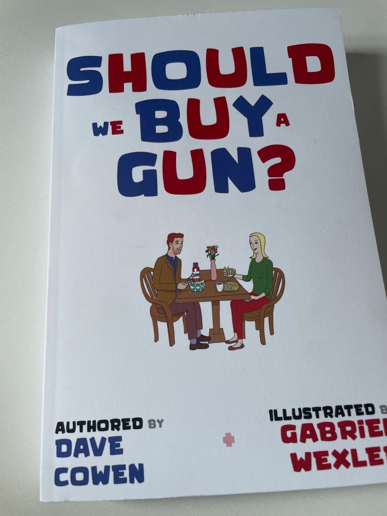 The cover of Should We Buy A Gun? (Serio Comics), a graphic novel that explores America’s gun debate through the lens of a relationship under strain.
