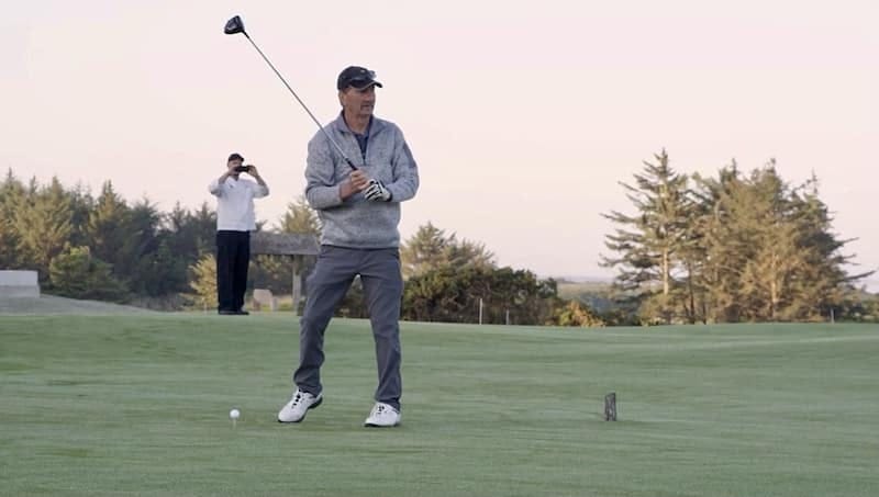 Mick Peters, 1st to tee off at Sheep Ranch