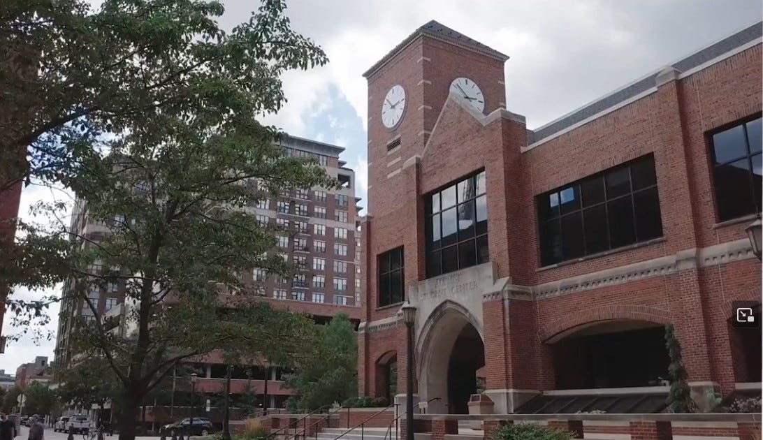 Building with a clock tower on it. Building with a clock tower on it.