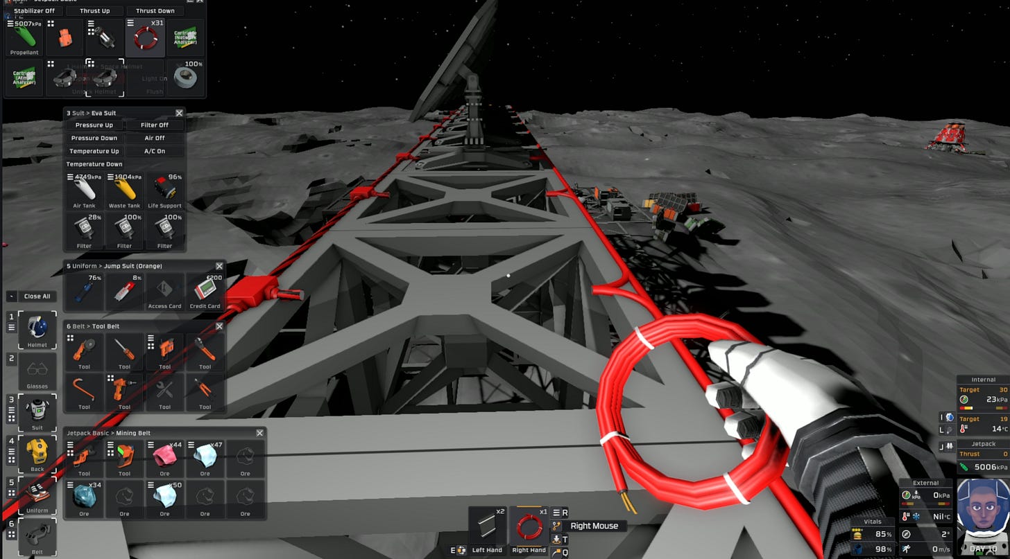 Solar grid extension to power ARU startup.