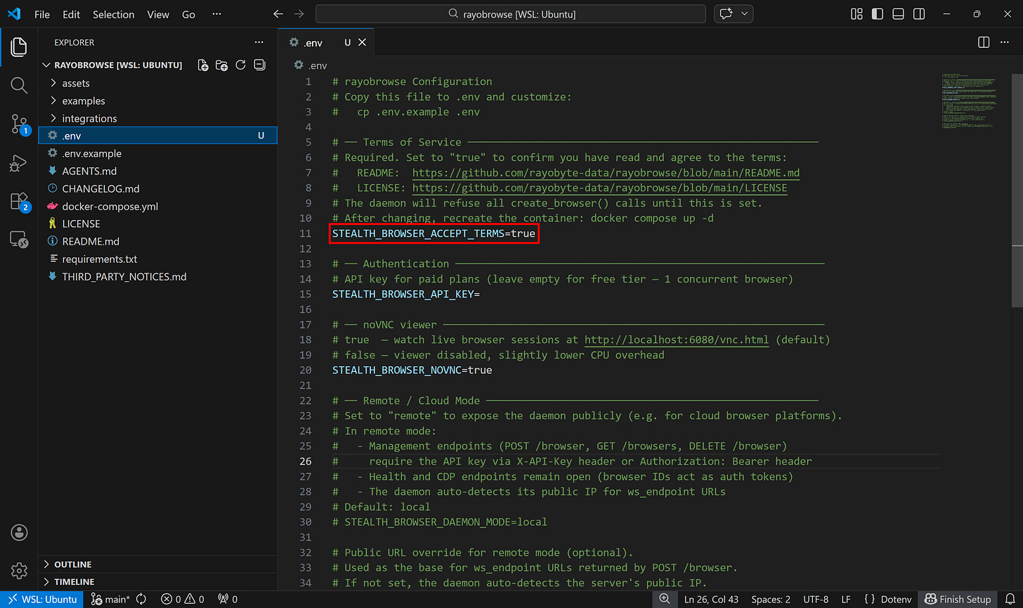 Setting the STEALTH_BROWSER_ACCEPT_TERMS env Setting the STEALTH_BROWSER_ACCEPT_TERMS env