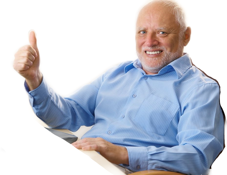 Thumbs Up Harold Meme - Meadow Dixon