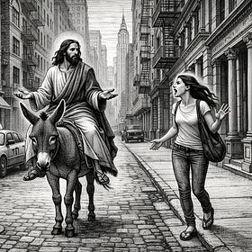 He enters Jerusalem anyway.