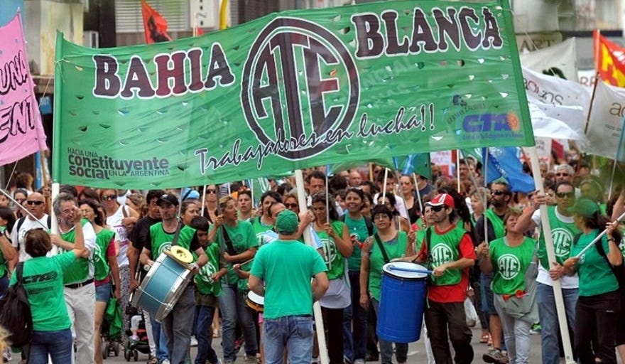 ATE se moviliza en todo el país contra el despido de 7 mil trabajadores estatales