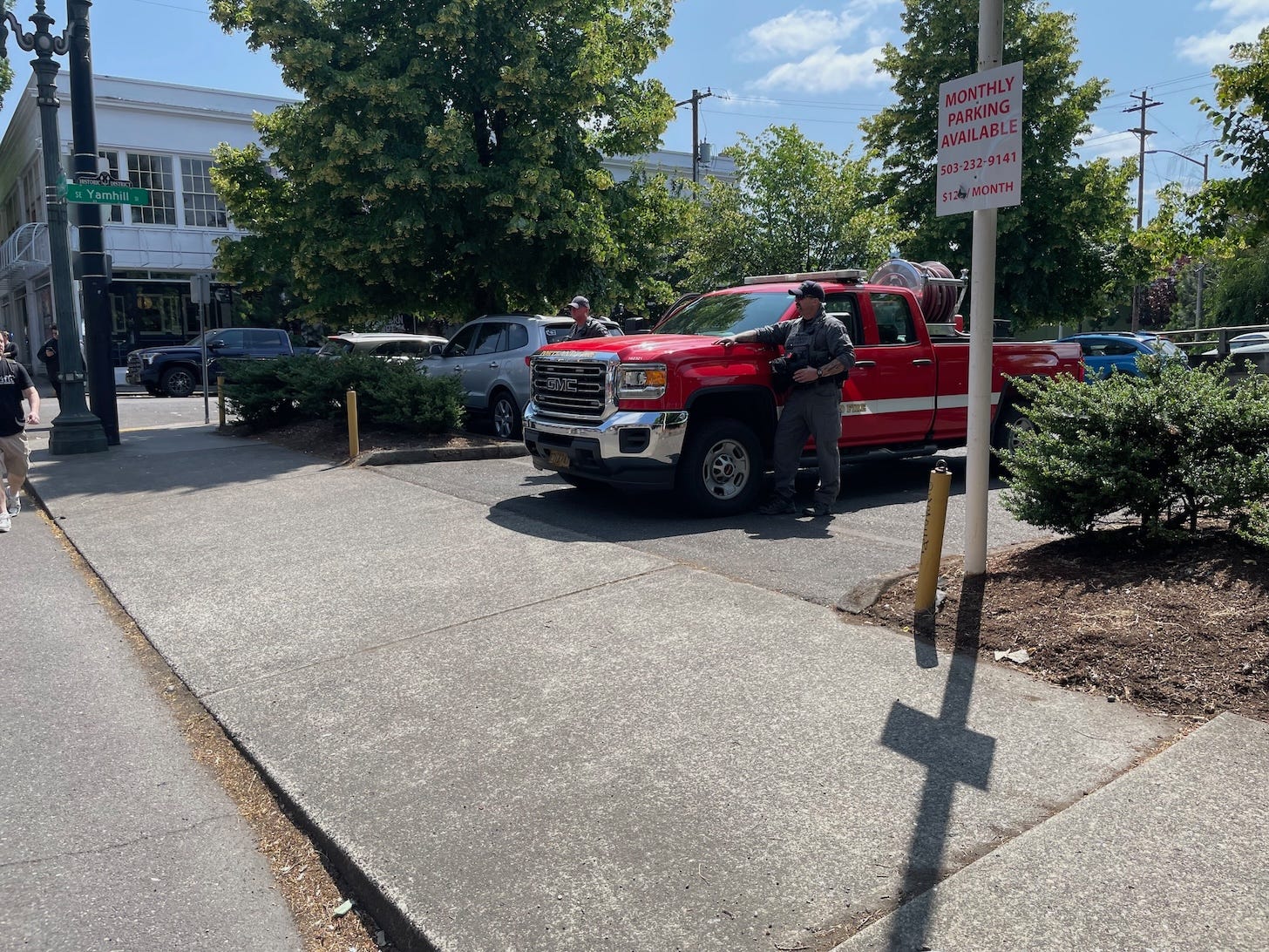 Firemen Waving