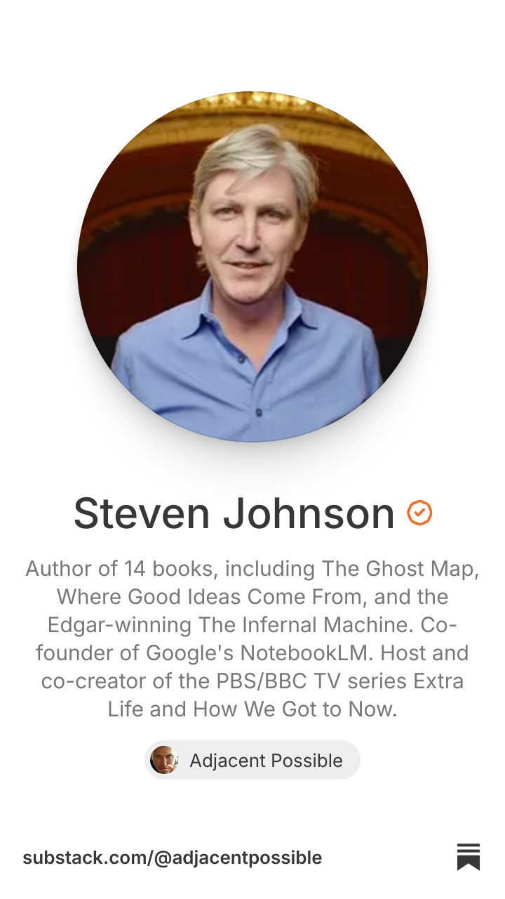 Steven Johnson | Substack