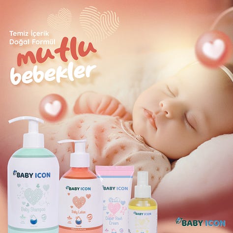 Baby Icon Bebek Bakım Ürünleri Sosyal Medya Tasarımları