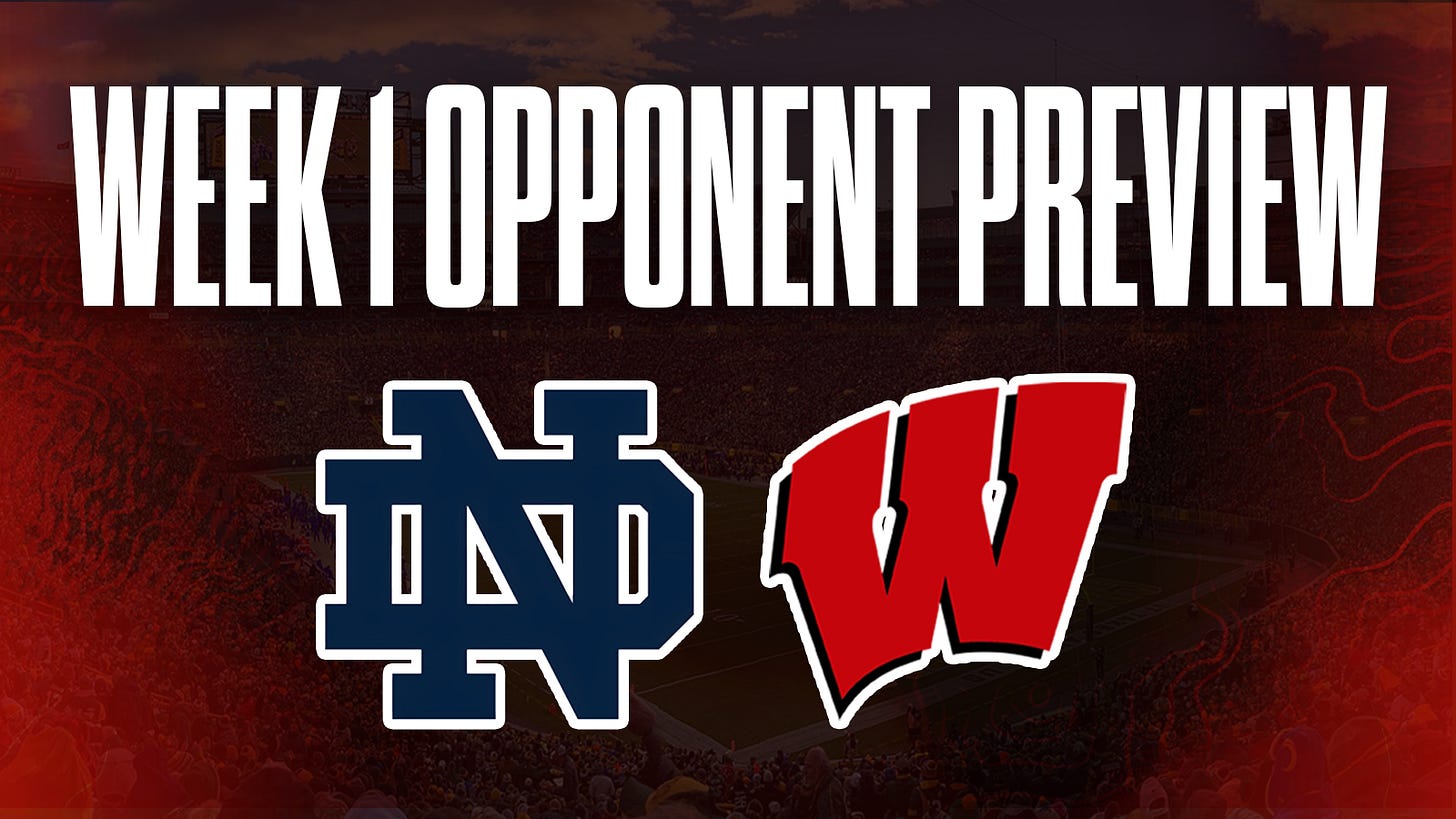 Wisconsin football opponent preview vs. No. 4 Notre Dame Wisconsin football opponent preview vs. No. 4 Notre Dame