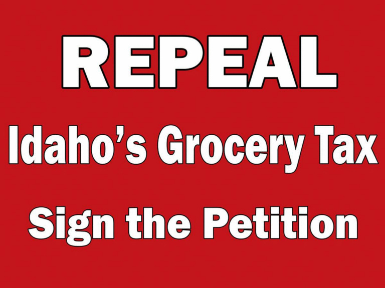 Idaho Politics: Signature Gathering Effort & Ballot Initiative to Repeal Idaho’s Grocery Tax — Lighten the load for Idaho families Idaho Politics: Signature Gathering Effort & Ballot Initiative to Repeal Idaho’s Grocery Tax — Lighten the load for Idaho families