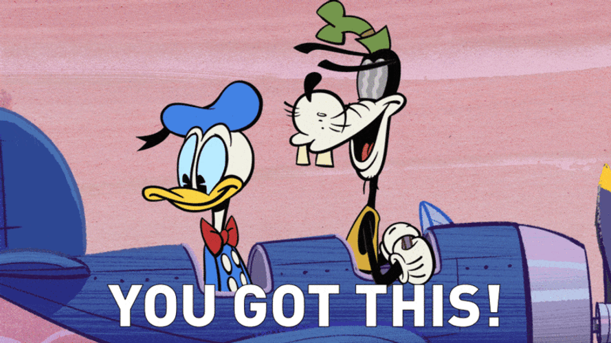 You Got This Donald And Goofy GIF | GIFDB.com