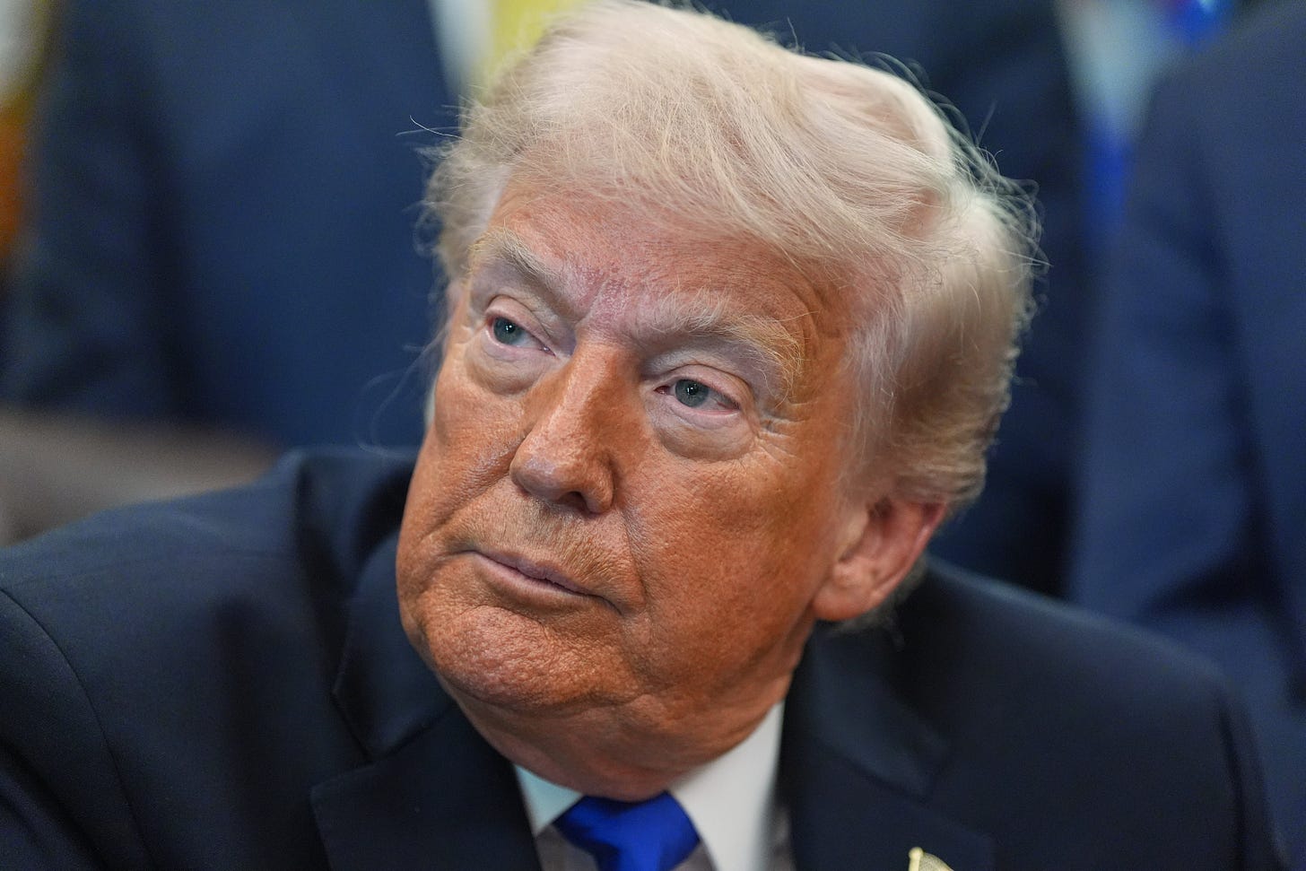 President Donald Trump has continued to cheerlead for the economy, despite overseeing some highly mixed results, insisting: ‘We’re doing great’