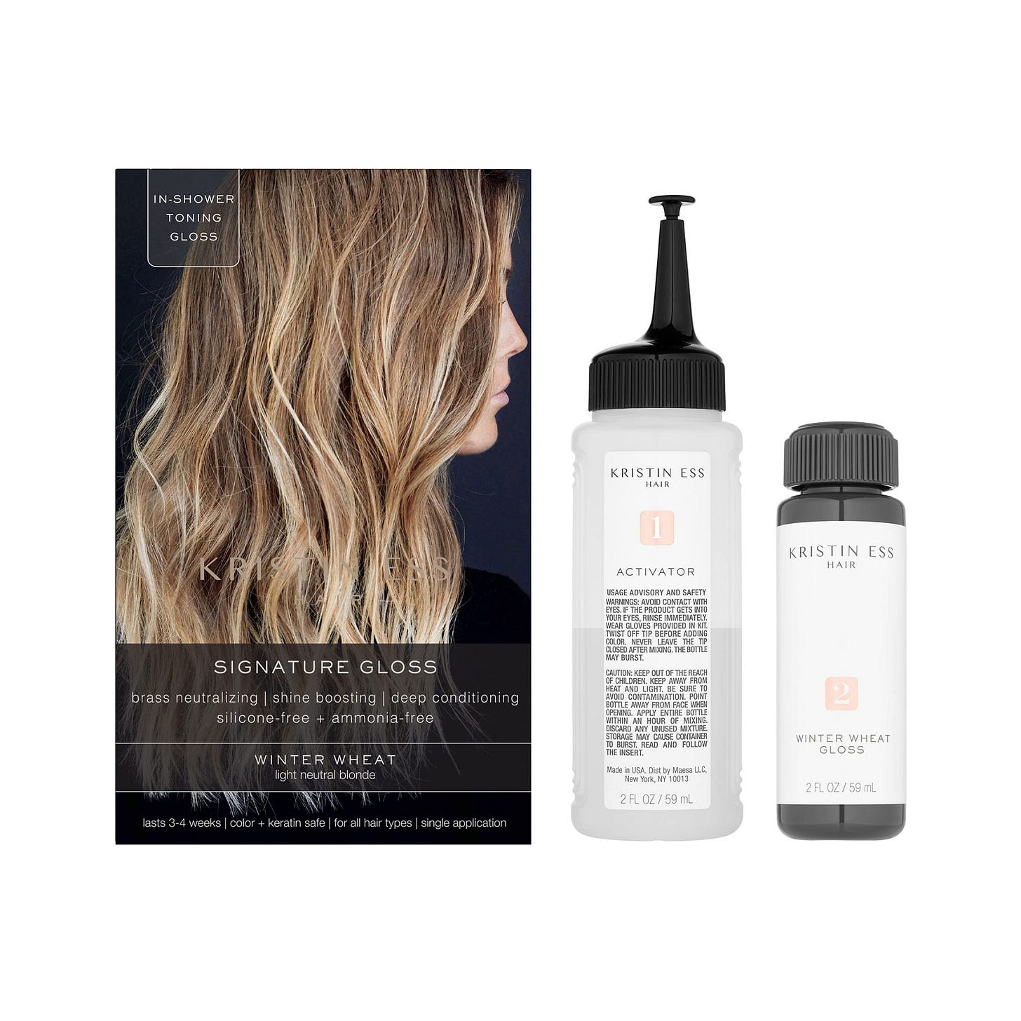 Amazon.com : Kristin Ess The One Signature Hair Gloss - Winter Wheat: Light  Neutral Blonde : Beauty & Personal Care