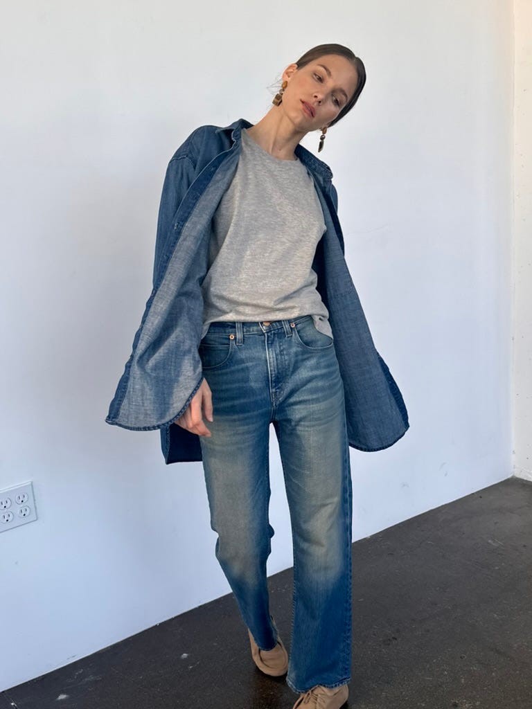 Jamie Haller Kenickie jean and denim shirt Jamie Haller Kenickie jean and denim shirt