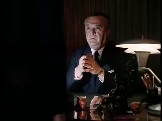 Vincent Gardenia as J. Edgar Hoover; the real Hoover.